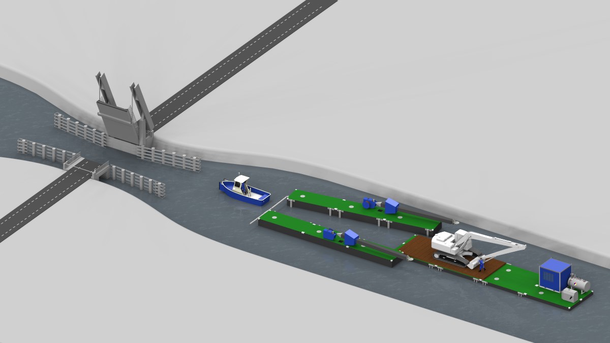 Deelbaar werkponton conceptstudie